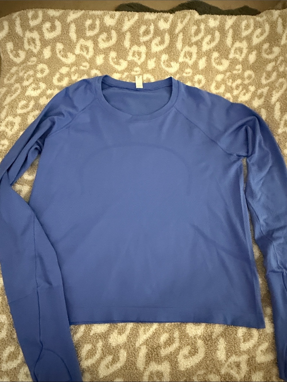 Women's Long-Sleeve Crewneck Sweater - Blue/Purple